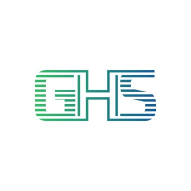 Modern GHS Logo Tasarımı. GHS Minimalist, Profesyonel ve İş Kimliği için Çok Yönlü Markalaştırma Simgesi