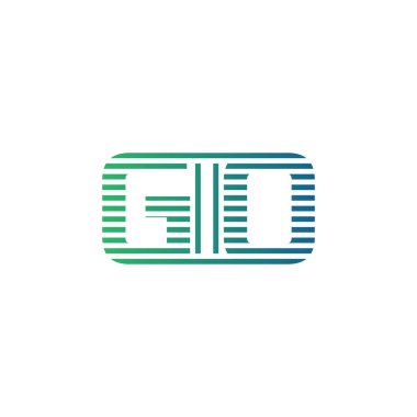 Modern GIO Logo Tasarımı. GIO Minimalist, Profesyonel ve İş Kimliği için Çok Yönlü Markalaştırma Simgesi