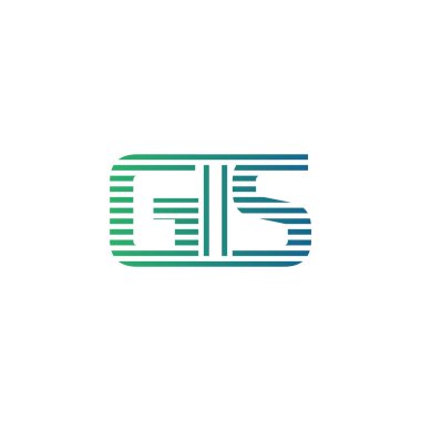 Modern GIS Logo Tasarımı. İş Kimliği için GIS Minimalist, Profesyonel ve Çok Yönlü Markalaştırma Simgesi