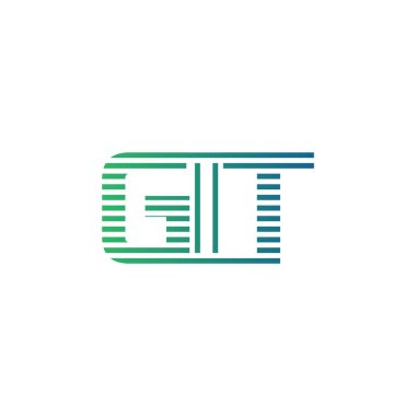 Modern GIT Logo Tasarımı. Harf GIT İşletme Kimliği Minimalist, Profesyonel ve Çok Yönlü Markalaştırma Simgesi
