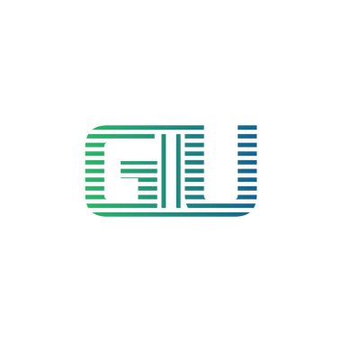 Modern GIU Logo Tasarımı. GIU Minimalist, Profesyonel ve İş Kimliği için Çok Yönlü Markalaştırma Simgesi