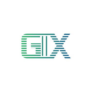 Modern GIX Logo Tasarımı. GIX Minimalist, Profesyonel ve İş Kimliği için Çok Yönlü Markalaştırma Simgesi