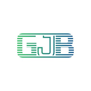 Modern GJB Logo Tasarımı. İş Kimliği için GJB Minimalist, Profesyonel ve Çok Yönlü Markalaştırma Simgesi