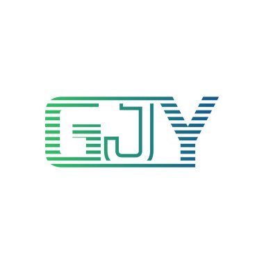 Modern GJY Logo Tasarımı. İş Kimliği için GJY Minimalist, Profesyonel ve Çok Yönlü Markalaştırma Simgesi