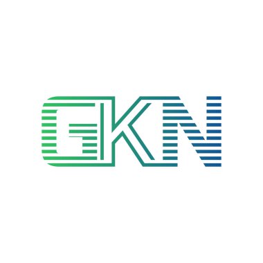 Modern GKN Logo Tasarımı. İş Kimliği için GKN Minimalist, Profesyonel ve Çok Yönlü Markalaştırma Simgesi