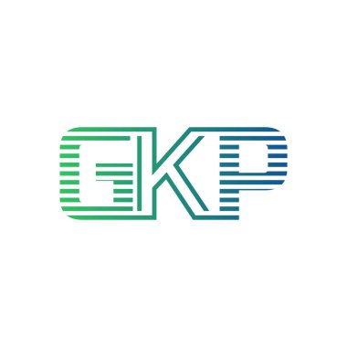 Modern GKP Logo Tasarımı. İş Kimliği için GKP Minimalist, Profesyonel ve Çok Yönlü Markalaştırma Simgesi