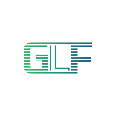 Modern GLF Logo Tasarımı. İş Kimliği için GLF Minimalist, Profesyonel ve Çok Yönlü Markalaştırma Simgesi