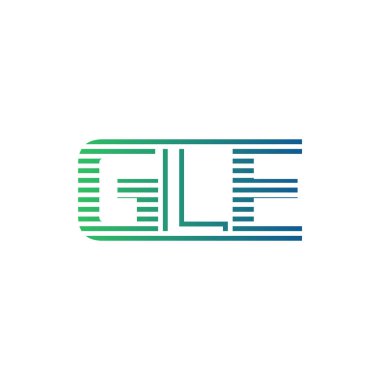 Modern GLE Logo Tasarımı. İş Kimliği için GLE Minimalist, Profesyonel ve Çok Yönlü Markalaştırma Simgesi