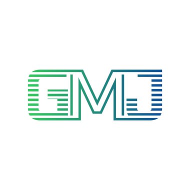 Modern GMJ Logo Tasarımı. İş Kimliği için GMJ Minimalist, Profesyonel ve Çok Yönlü Markalaştırma Simgesi
