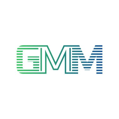 Modern GMM Logo Tasarımı. Harf GMM İş Kimliği Minimalist, Profesyonel ve Çok Yönlü Markalaştırma Simgesi