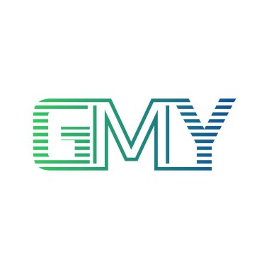 Modern GMY Logo Tasarımı. GMY Minimalist, Profesyonel ve İş Kimliği için Çok Yönlü Markalaştırma Simgesi