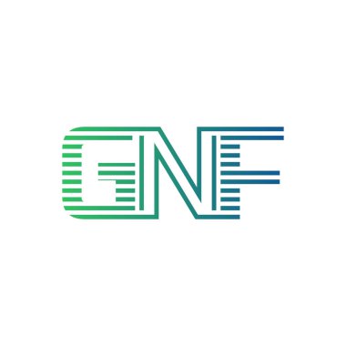 Modern GNF Logo Tasarımı. İş Kimliği için GNF Minimalist, Profesyonel ve Çok Yönlü Markalaştırma Simgesi