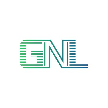 Modern GNL Logo Tasarımı. İş Kimliği için GNL Minimalist, Profesyonel ve Çok Yönlü Markalaştırma Simgesi