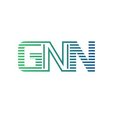 Modern GNN Logo Tasarımı. İş Kimliği için GNN Minimalist, Profesyonel ve Çok Yönlü Markalaştırma Simgesi