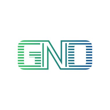 Modern GNO Logo Tasarımı. İş Kimliği için GNO Minimalist, Profesyonel ve Çok Yönlü Markalaştırma Simgesi