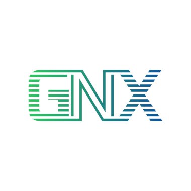 Modern GNX Logo Tasarımı. İş Kimliği için GNX Minimalist, Profesyonel ve Çok Yönlü Markalaştırma Simgesi