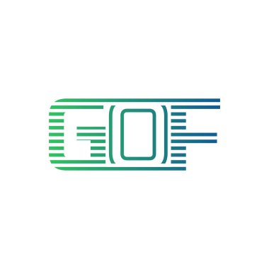 Modern GOF Logo Tasarımı. İş Kimliği için GOF Minimalist, Profesyonel ve Çok Yönlü Markalaştırma Simgesi