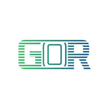 Modern GOR Logo Tasarımı. İş Kimliği için GOR Minimalist, Profesyonel ve Çok Yönlü Markalaştırma Simgesi