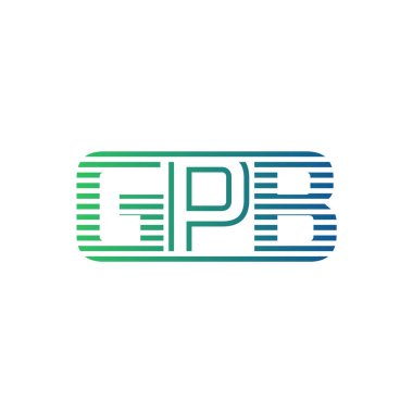 Modern GPB Logo Tasarımı. İş Kimliği için GPB Minimalist, Profesyonel ve Çok Yönlü Markalaştırma Simgesi