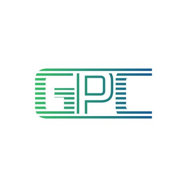 Modern GPC Logo Tasarımı. Harf GPC İş Kimliği Minimalist, Profesyonel ve Çok Yönlü Markalaştırma Simgesi