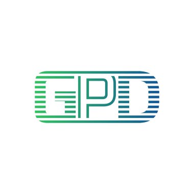 Modern GPD Logo Tasarımı. GPD Minimalist, Profesyonel ve Çok Yönlü İşletme Kimliği Simgesi
