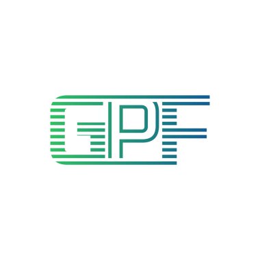 Modern GPF Logo Tasarımı. İş Kimliği için GPF Minimalist, Profesyonel ve Çok Yönlü Markalaştırma Simgesi