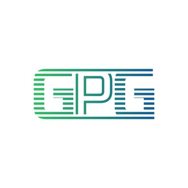Modern GPG Logo Tasarımı. İş Kimliği için GPG Minimalist, Profesyonel ve Çok Yönlü Markalaştırma Simgesi