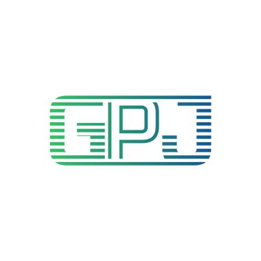 Modern GPJ Logo Tasarımı. Harf GPJ İş Kimliği Minimalist, Profesyonel ve Çok Yönlü Markalaştırma Simgesi