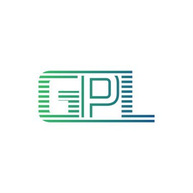 Modern GPL Logo Tasarımı. İş Kimliği için GPL Minimalist, Profesyonel ve Çok Yönlü Markalaştırma Simgesi