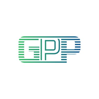 Modern GPP Logo Tasarımı. İş Kimliği için GPP Minimalist, Profesyonel ve Çok Yönlü Markalaştırma Simgesi