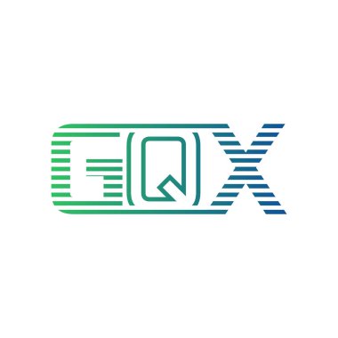 Modern GQX Logo Tasarımı. Harf GQX İş Kimliği Minimalist, Profesyonel ve Çok Yönlü Markalaştırma Simgesi