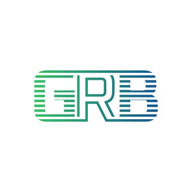 Modern GRB Logo Tasarımı. GRB Minimalist, Profesyonel ve İş Kimliği için Çok Yönlü Markalaştırma Simgesi