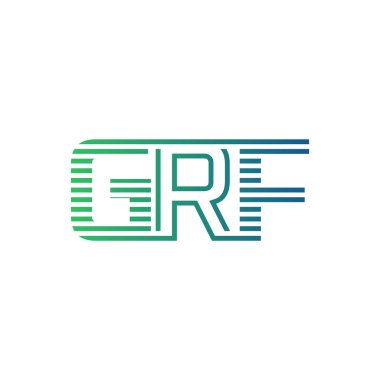 Modern GRF Logo Tasarımı. GRF Minimalist, Profesyonel ve İş Kimliği için Çok Yönlü Markalaştırma Simgesi