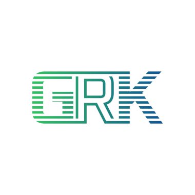 Modern GRK Logo Tasarımı. GRK Minimalist, Profesyonel ve İş Kimliği için Çok Yönlü Markalaştırma Simgesi