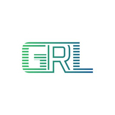 Modern GRL Logo Tasarımı. GRL Minimalist, Profesyonel ve İş Kimliği için Çok Yönlü Markalaştırma Simgesi