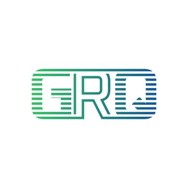 Modern GRQ Logo Tasarımı. GRQ Minimalist, Profesyonel ve İş Kimliği için Çok Yönlü Markalaştırma Simgesi