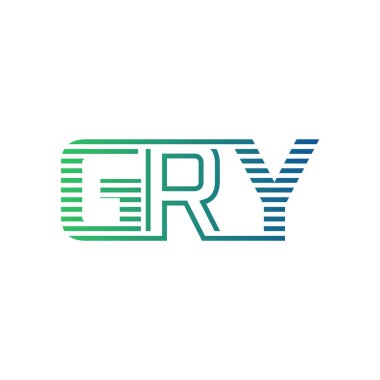 Modern GRY Logo Tasarımı. Mektup GRY Minimalist, Profesyonel ve İş Kimliği için Çok Yönlü Marka Simgesi