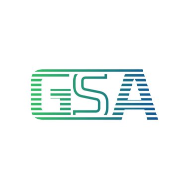 Modern GSA Logo Tasarımı. İş Kimliği için GSA Minimalist, Profesyonel ve Çok Yönlü Markalaştırma Simgesi