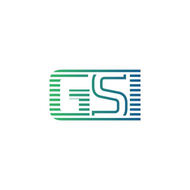 Modern GSI Logo Tasarımı. İş Kimliği için GSI Minimalist, Profesyonel ve Çok Yönlü Markalaştırma Simgesi