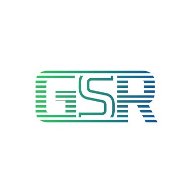 Modern GSR Logo Tasarımı. İş Kimliği için GSR Minimalist, Profesyonel ve Çok Yönlü Markalaştırma Simgesi