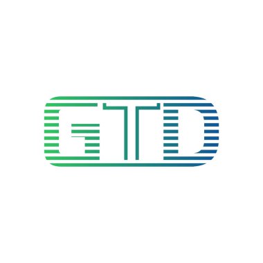 Modern GTD Logo Tasarımı. İş Kimliği için GTD Minimalist, Profesyonel ve Çok Yönlü Markalaştırma Simgesi