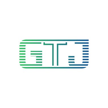 Modern GTJ Logo Tasarımı. İş Kimliği için GTJ Minimalist, Profesyonel ve Çok Yönlü Markalaştırma Simgesi
