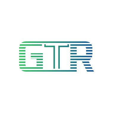Modern GTR Logo Tasarımı. Harf GTR İş Kimliği Minimalist, Profesyonel ve Çok Yönlü Markalaştırma Simgesi
