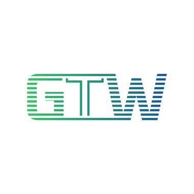 Modern GTW Logo Tasarımı. İş Kimliği için GTW Minimalist, Profesyonel ve Çok Yönlü Markalaştırma Simgesi