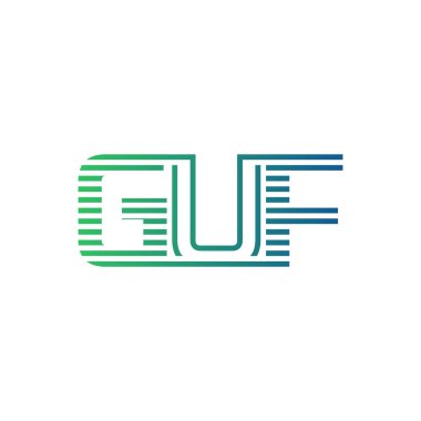 Modern GUF Logo Tasarımı. İş Kimliği için GUF Minimalist, Profesyonel ve Çok Yönlü Markalaştırma Simgesi