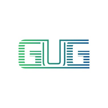 Modern GUG Logo Tasarımı. İş Kimliği için GUG Minimalist, Profesyonel ve Çok Yönlü Markalaştırma Simgesi