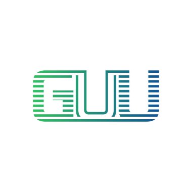 Modern GUU Logo Tasarımı. Letter GUU İş Kimliği Minimalist, Profesyonel ve Çok Yönlü Markalaştırma Simgesi