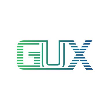 Modern GUX Logo Design. Letter GUX Minimalist, Professional, and Versatile Branding Icon for Business Identity clipart