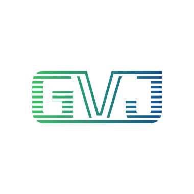 Modern GVJ Logo Tasarımı. İş Kimliği için GVJ Minimalist, Profesyonel ve Çok Yönlü Markalaştırma Simgesi