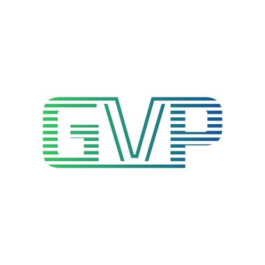 Modern GVP Logo Tasarımı. Harf GVP İşletme Kimliği Minimalist, Profesyonel ve Çok Yönlü Marka Simgesi